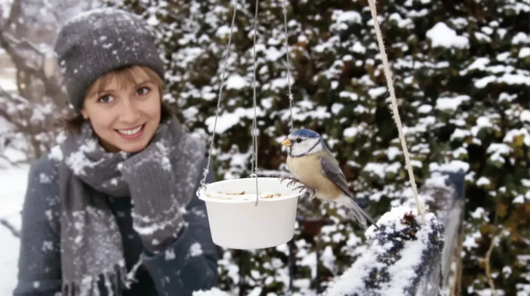 Arrêtez de jeter ce petit pot en plastique : il devient la mangeoire préférée des oiseaux cet hiver