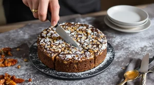 C’est la nouvelle recette qui fait fureur cet hiver : le gâteau noisettes-chocolat à la croûte ultra craquante (et vraiment facile)