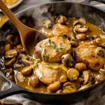 Filet mignon aux champignons et à la moutarde : un plat crémeux, fondant, prêt en 30 minutes