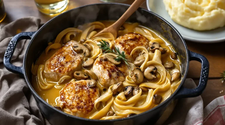 Filet mignon aux champignons et moutarde : fondant, crémeux, prêt en 30 minutes