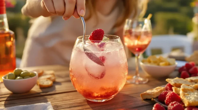 J’ai testé la version framboise du spritz ultra-fraîche pour l’apéro, prête en 2 minutes